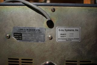 1983 E - MU SYSTEMS,  INC DRUMULATOR VINTAGE DRUM MACHINE model 7000 4