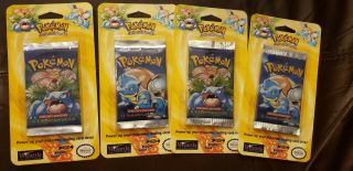 Vintage Pokemon Packs & Decks / 1st Edition Base Set Blister Pack.