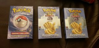 Vintage Pokemon Packs & Decks / 1st Edition Base Set Blister Pack. 3