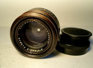 M42 Carl Zeiss Jena Biotar Red T 1:2/ 5,  8 Cm 17 Blades Top Vintage Lens 2.  0 58mm