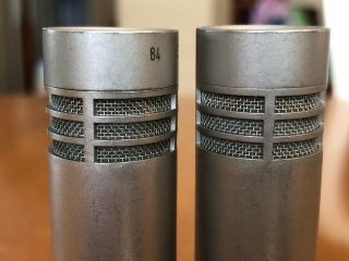 2 Neumann KM84 Vintage Condenser Microphones - Consecutive Serial Numbers 8