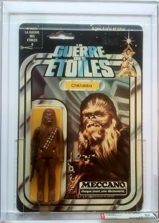 1978 Star Wars 12 Back Meccano Chewbacca Afa 80 Nm (80/80/85) Rare Moc