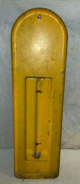 ANTIQUE JOHN DEERE TIN LITHO THERMOMETER SIGN VINTAGE TRACTOR WESTFIELD NY FARM 6