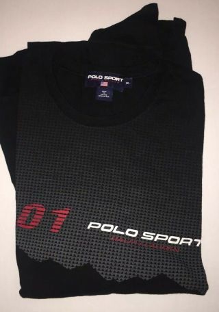 Vintage Polo Ralph Lauren Long Sleeve T Shirt Bear Ski 92 Stadium Indian Head
