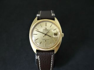 Vintage Omega Constellation 18k Solid Yellow Gold Case & Dial Quick Date Cal 564