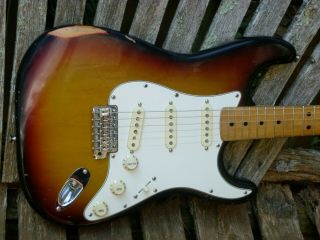 Vintage 1972 Fender Stratocaster W/ Custom Shop 69 Strat Pickups.  70 