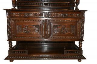 Attractive Antique French Breton Cabinet,  Turn of the Century,  Oak 11