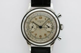 Longines Vintage Mechanical Chronograph Watch 30 Ch Circa 1950s