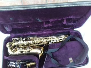 Vintage Selmer Paris Mark Vi Alto Saxophone With Case Sn 124xxx