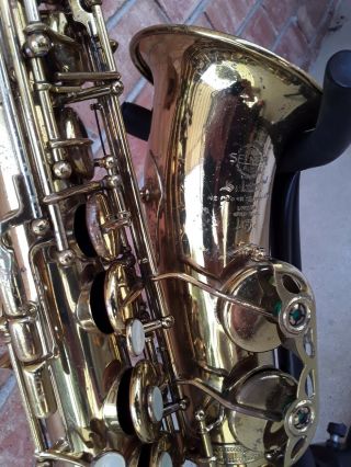 Vintage Selmer Paris Mark VI Alto Saxophone with case SN 124XXX 3