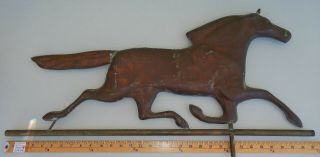 Vintage Copper Running Horse Weathervane