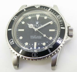 Rare Vintage 1978 Rolex Submariner 5513 Serif Dial Steel Watch Cal 1520 $1 N/res