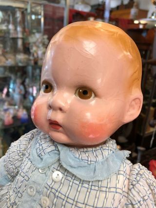 Extremely Rare Antique 14” Lenci Prosperity Baby Doll From 1933 11