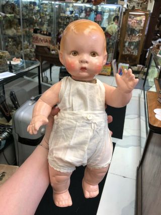 Extremely Rare Antique 14” Lenci Prosperity Baby Doll From 1933 3