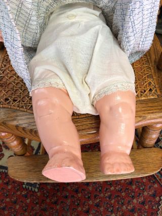 Extremely Rare Antique 14” Lenci Prosperity Baby Doll From 1933 9