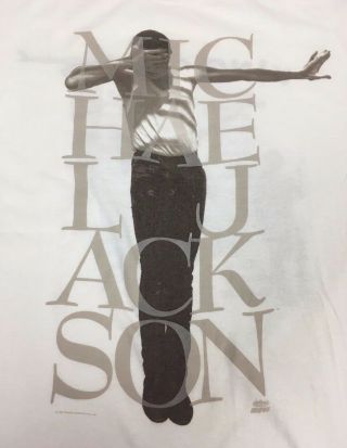 Vintage 1992 Michael Jackson King Of Pop European Concert Tour Rare L T - Shirt