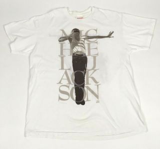 Vintage 1992 Michael Jackson King Of Pop European Concert Tour RARE L T - Shirt 2