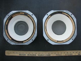 9 " Jbl Le10 - A Speaker Pair (2) Vintage 8 Ohms - Needs Cone Replaced -
