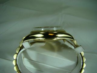 Vintage Rolex Day - Date President 18K YG Watch Ref 1811 Champagne Diamond Dial 9