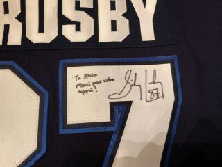 Sidney Crosby Rimouski Oceanic Game Worn/Issued Jersey Signed Penguins Rare 5