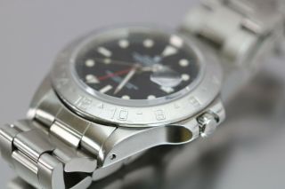 Rolex Explorer II 16550 Black Dial Stainless Steel Vintage Watch 1980s 8 Million 6