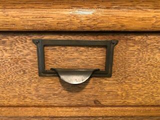 Antique Lawyer ' s Barrister Bookcase Display Oak Cabinet Craftsman 4