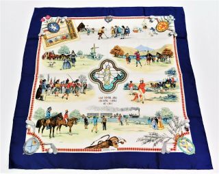 HermÈs Rare 1986/87 Box 90cm Silk Scarf The Royal And Ancient Game Of Golf