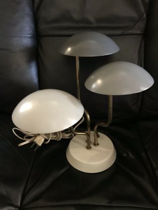 Gino Sarfatti For Arteluce Three Shade Table Lamp
