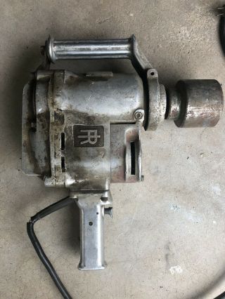 Vintage Ingersoll Rand Duty 34u Electric Impact Wrench 1 " Drive W/ Socket