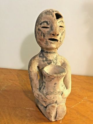 Pre - Columbian Ancient Mayan Artifact - Creepy & Rare