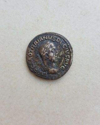 Trajan Decius 250 Ad Silver Ancient Roman Coin