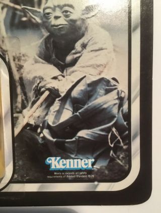 Vintage STAR WARS error Kenner TOLTOYS Snaggletooth on Yoda ESB 41 Bck TEST CARD 4