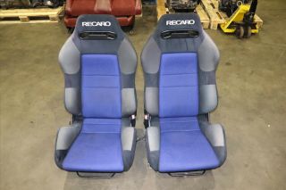 Rare Jdm Recaro Sr3 Challenger Blue Seats Honda Bmw Nissan Porsche Toyota Subaru