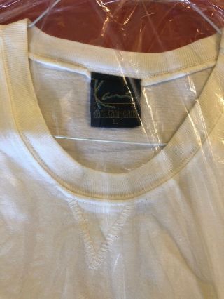 VINTAGE Karl Kani Men’s Short Sleeve T - Shirt Adult Large Big Logo White 3