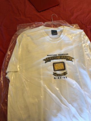 VINTAGE Karl Kani Men’s Short Sleeve T - Shirt Adult Large Big Logo White 4