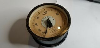 Vintage Westinghouse Voltmeter Type Sm Steampunk Rare