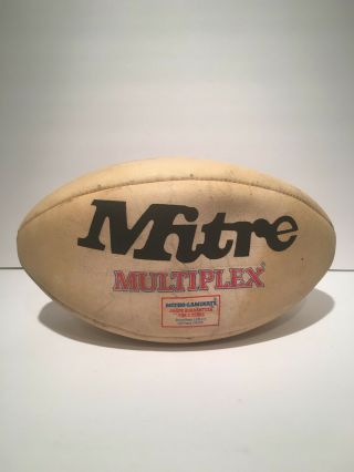Mitre Vintage Multiplex Rugby Ball Retro Sports Paraphernalia Memorabilia