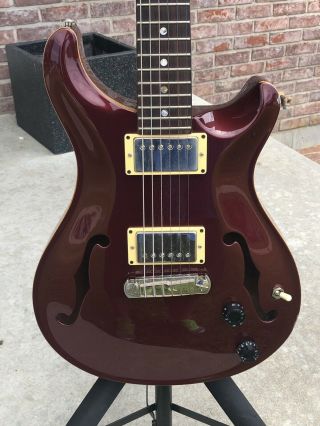 PAUL REED SMITH PRS HOLLOW BODY RARE PLUM FINISH PLAYS GREAT 2