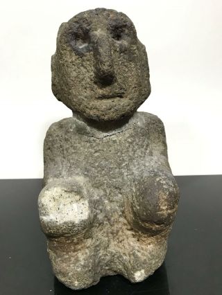 11lb Ancient Pre - Columbian Costa Rican ? Carved Stone Artifact Art Sculpture