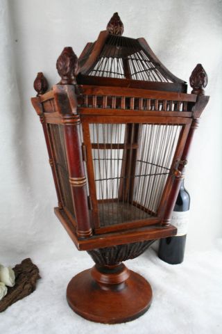 Vintage Wood /metal Birdcage Victorian Style Decorative Bird Cage