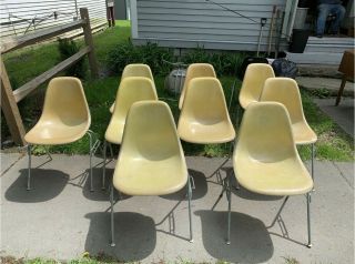 9 1950s Herman Miller Eames Shell Stacking Chairs