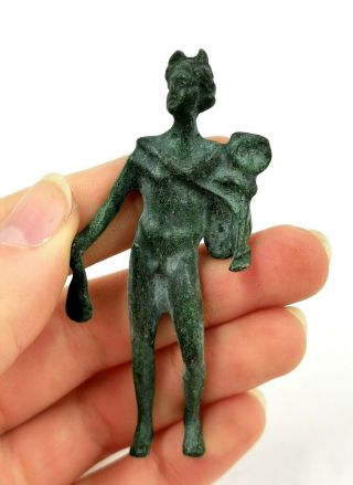 Ancient Roman Ca.  200 Ad Bronze Statue Of God Apollo - Rare - R 603