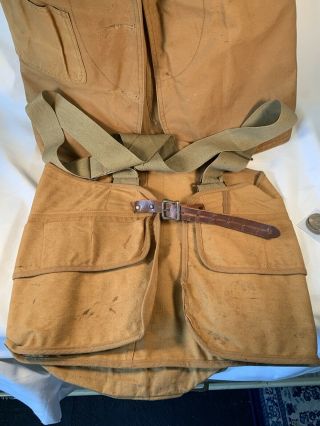 VINTAGE 1940’s HETTRICK MFG CO Hunting Vest And Gaming Belt 12