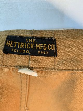 VINTAGE 1940’s HETTRICK MFG CO Hunting Vest And Gaming Belt 6