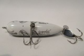 Vintage Heddon Magnum Torpedo Lure Natural Striper Bell Hardware TOUGH COLOR 4