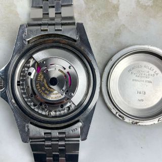 Vintage Rolex GMT - Master MK1 Long E Wristwatch Ref.  1675 STRONG CASE NR 10
