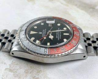 Vintage Rolex GMT - Master MK1 Long E Wristwatch Ref.  1675 STRONG CASE NR 6
