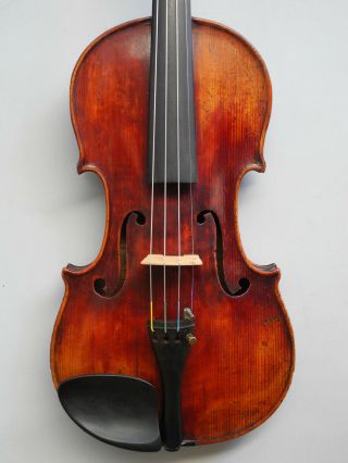 Fine Old French Labeled Violin Rich Tone 11