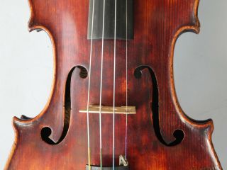 Fine Old French Labeled Violin Rich Tone 12