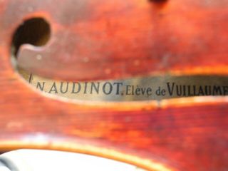 Fine Old French Labeled Violin Rich Tone 9